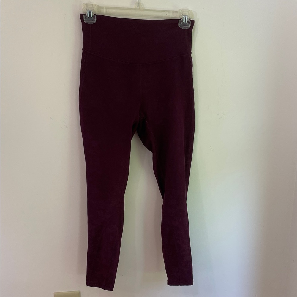 NWT Marika Deep Purple Mottled Women's Ankle Legging S